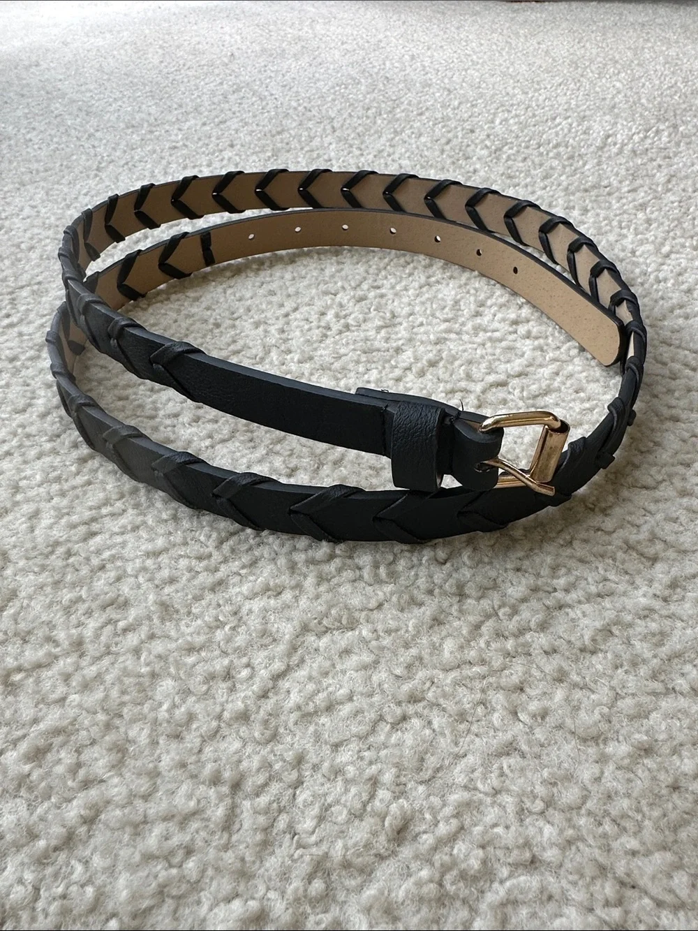Black Vegan Belt NWOT